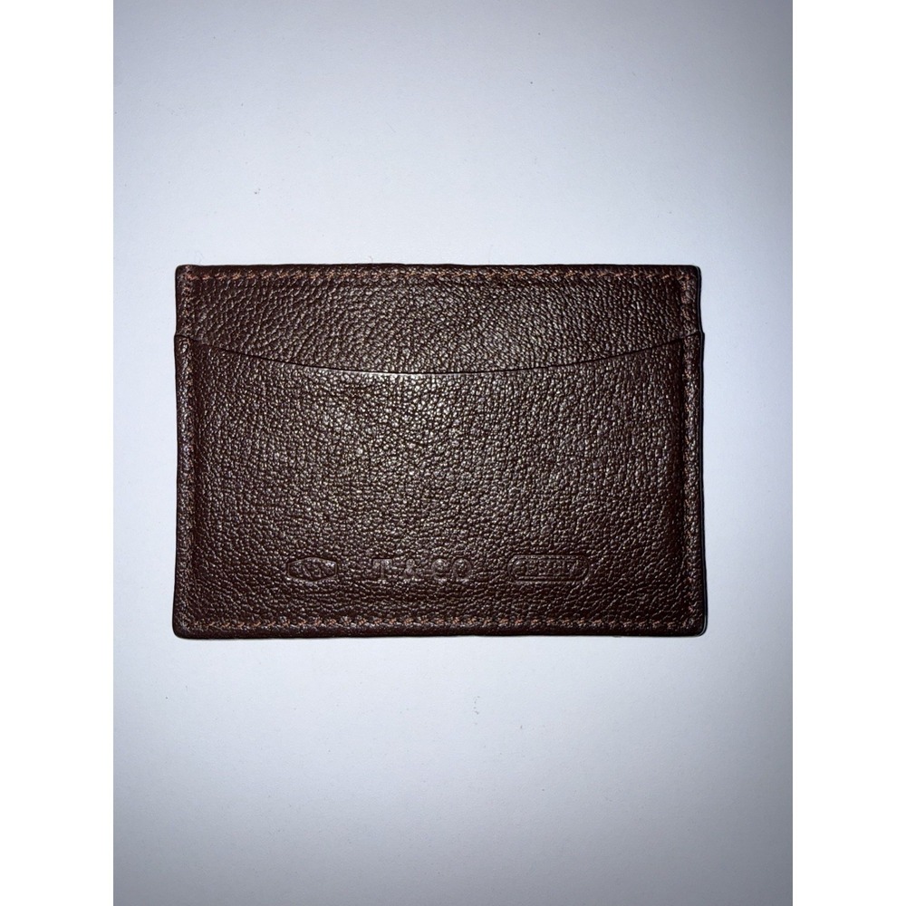 Tiffany & Co 1837 Leather Card Case in Tiffany Brown H‎